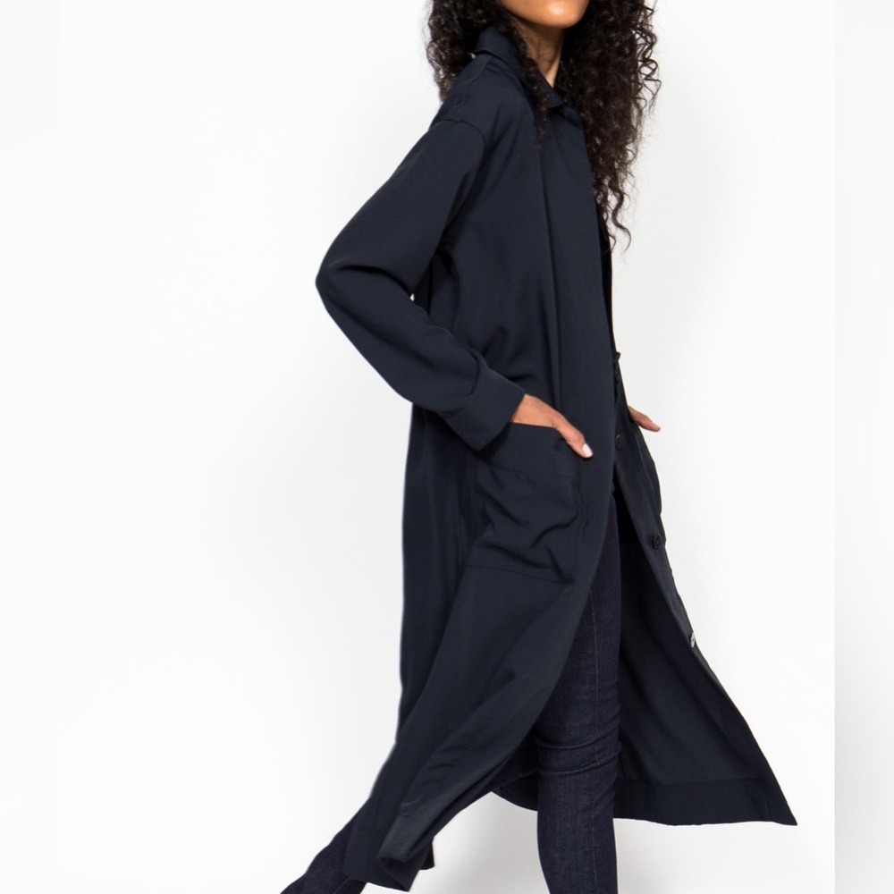 Nomia Carabiner Split Back Long Jacket- Midnight … - image 7